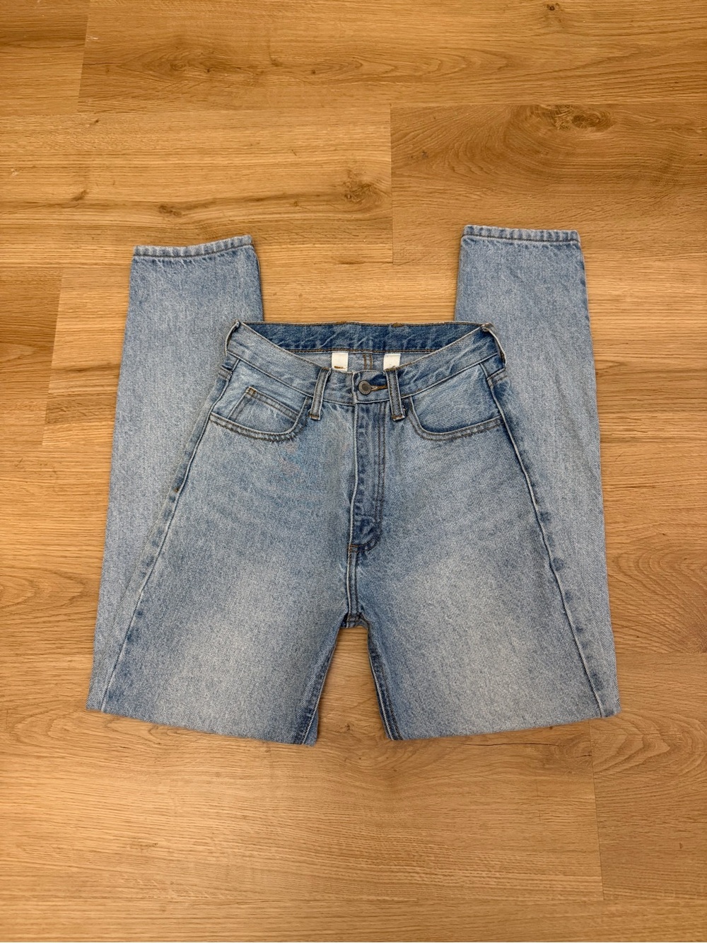 Brandy Melville Light Blue Straight-Leg Jeans